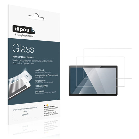 Klare Displayschutzfolie von dipos passend für Elo Serie 5, 9H kratzfest und blasenfrei montiert