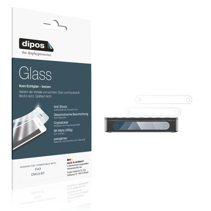 Klare Displayschutzfolie von dipos passend für FiiO DM13 BT, 9H kratzfest und blasenfrei montiert