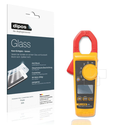 Klare Displayschutzfolie von dipos passend für Fluke 325, 9H kratzfest und blasenfrei montiert