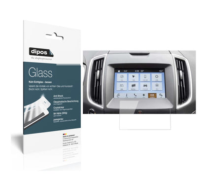 Klare Displayschutzfolie von dipos passend für Ford Ranger Wildtrak Navigation Sync3, 9H kratzfest und blasenfrei montiert