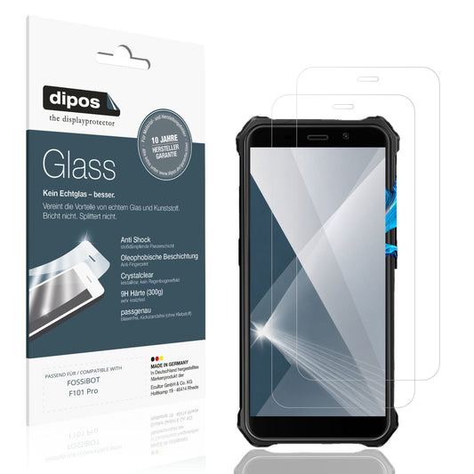 Klare Displayschutzfolie von dipos passend für FOSSiBOT F101 Pro, 9H kratzfest und blasenfrei montiert