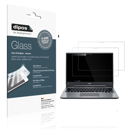 Klare Displayschutzfolie von dipos passend für Fujitsu Lifebook T936, 9H kratzfest und blasenfrei montiert