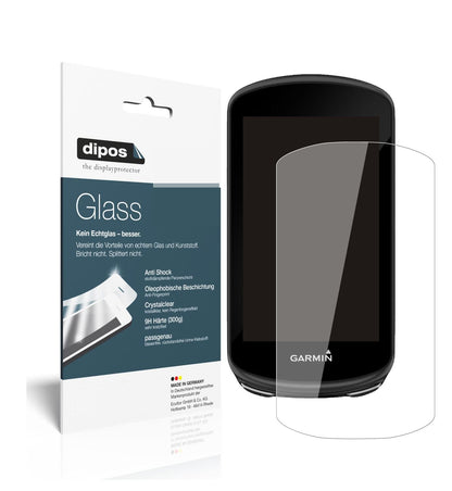 Klare Displayschutzfolie von dipos passend für Garmin Edge 1030 Plus, 9H kratzfest und blasenfrei montiert
