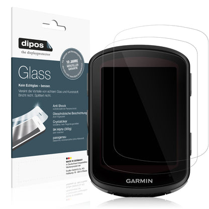 Klare Displayschutzfolie von dipos passend für Garmin Edge 840, 9H kratzfest und blasenfrei montiert