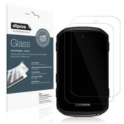 Klare Displayschutzfolie von dipos passend für Garmin Edge 850, 9H kratzfest und blasenfrei montiert