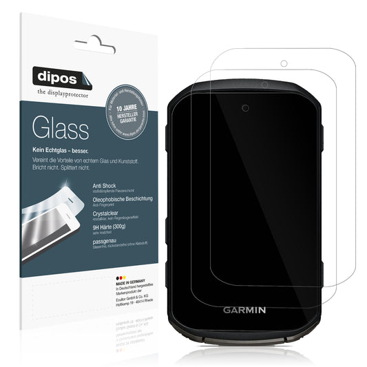 Klare Displayschutzfolie von dipos passend für Garmin Edge 850, 9H kratzfest und blasenfrei montiert