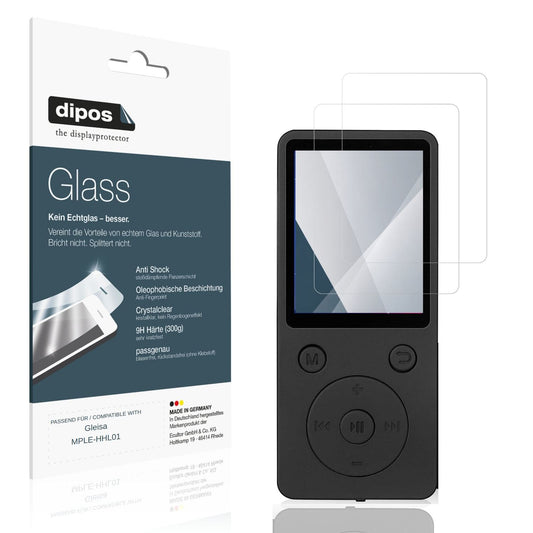 Klare Displayschutzfolie von dipos passend für Gleisa MPLE-HHL01, 9H kratzfest und blasenfrei montiert