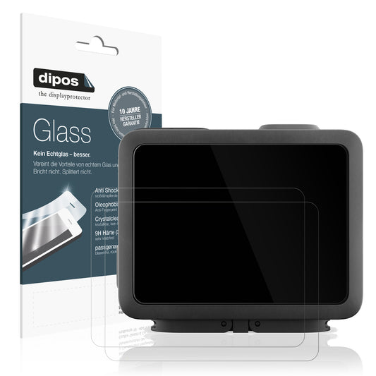 Klare Displayschutzfolie von dipos passend für GoPro Hero 2024, 9H kratzfest und blasenfrei montiert