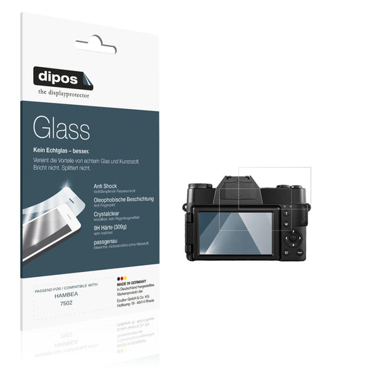 Klare Displayschutzfolie von dipos passend für HAMBEA 7502, 9H kratzfest und blasenfrei montiert