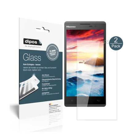 Klare Displayschutzfolie von dipos passend für Hisense Sero 5 L691, 9H kratzfest und blasenfrei montiert