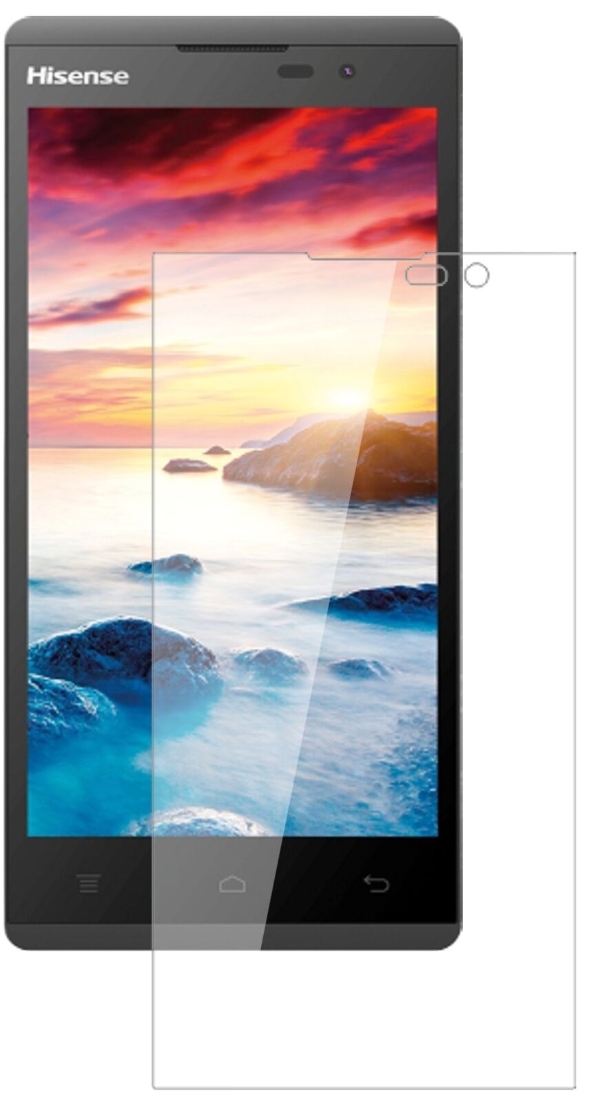 Klare Displayschutzfolie von dipos passend für Hisense Sero 5 L691, 9H kratzfest und blasenfrei montiert