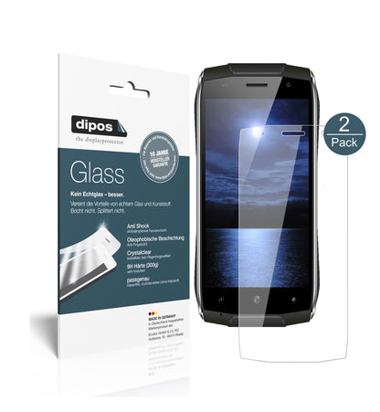 Klare Displayschutzfolie von dipos passend für Homtom Zoji Z6, 9H kratzfest und blasenfrei montiert