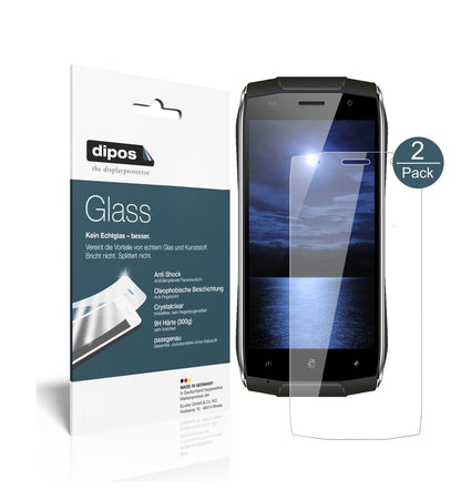 Klare Displayschutzfolie von dipos passend für Homtom Zoji Z6, 9H kratzfest und blasenfrei montiert