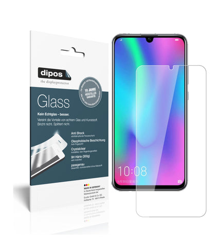 Klare Displayschutzfolie von dipos passend für Honor 10i, 9H kratzfest und blasenfrei montiert