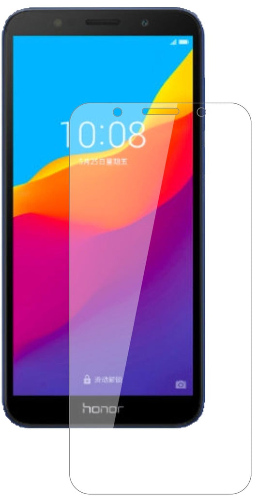 Klare Displayschutzfolie von dipos passend für Honor 7 play, 9H kratzfest und blasenfrei montiert