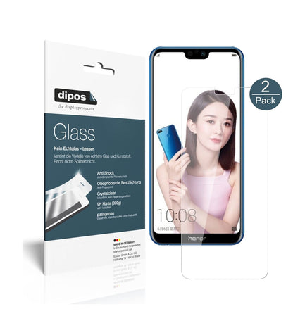 Klare Displayschutzfolie von dipos passend für Honor 9i 2018, 9H kratzfest und blasenfrei montiert
