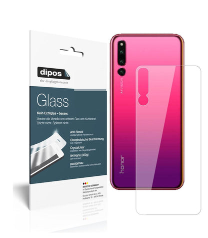 Klare Displayschutzfolie von dipos passend für Honor Magic 2 Rückseite, 9H kratzfest und blasenfrei montiert