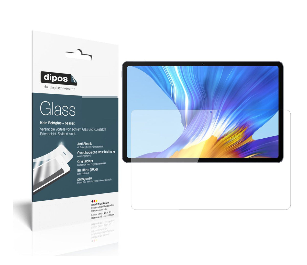 Klare Displayschutzfolie von dipos passend für Honor V6 5G, 9H kratzfest und blasenfrei montiert
