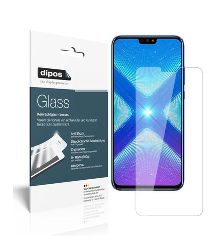 Klare Displayschutzfolie von dipos passend für Honor View 10 Lite, 9H kratzfest und blasenfrei montiert