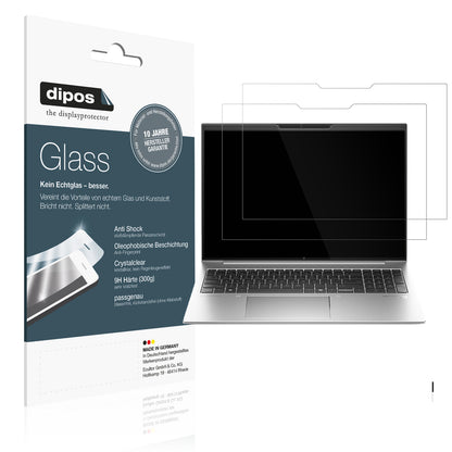 Klare Displayschutzfolie von dipos passend für HP EliteBook 860 G11 16 Zoll, 9H kratzfest und blasenfrei montiert