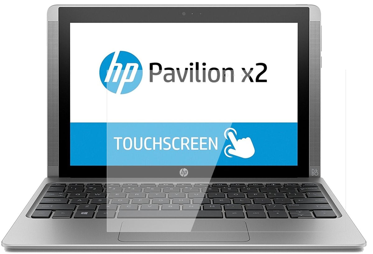 Klare Displayschutzfolie von dipos passend für HP Pavilion x2 10,1 Zoll, 9H kratzfest und blasenfrei montiert