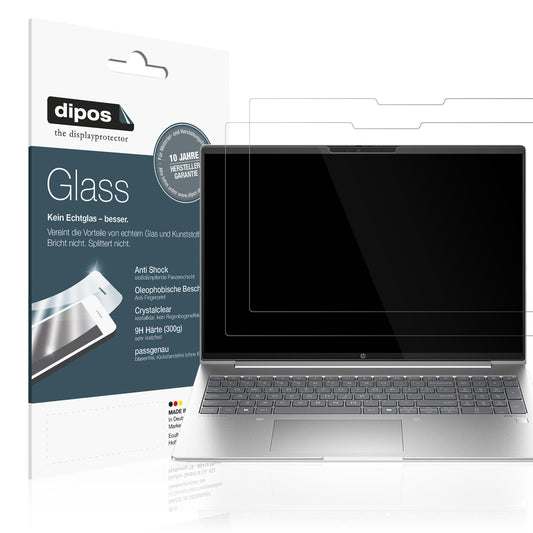 Klare Displayschutzfolie von dipos passend für HP ProBook 460 G11 16 Zoll, 9H kratzfest und blasenfrei montiert