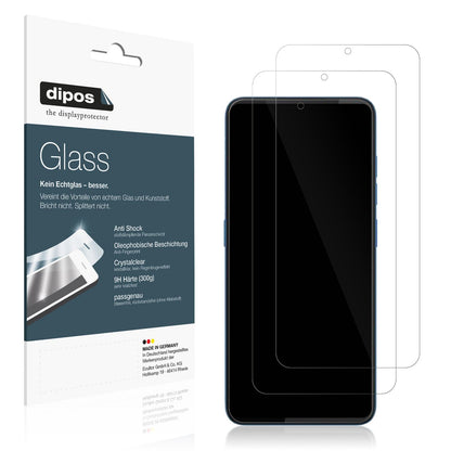 Klare Displayschutzfolie von dipos passend für HTC Wildfire E5, 9H kratzfest und blasenfrei montiert