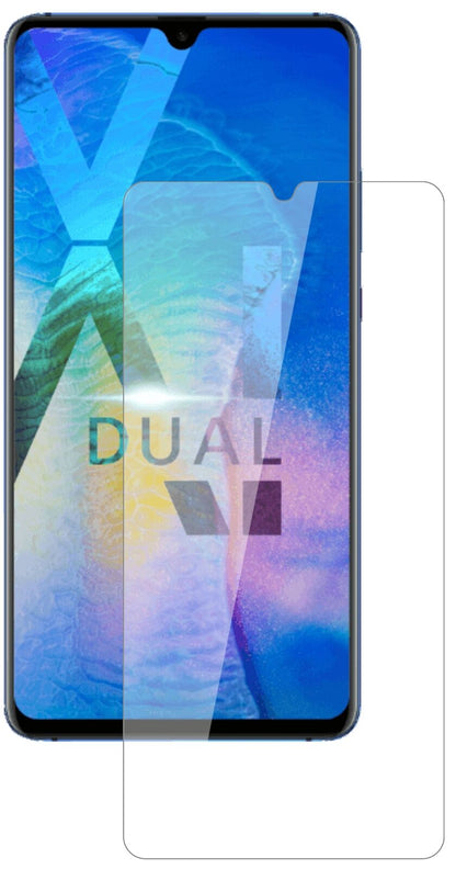 Klare Displayschutzfolie von dipos passend für Huawei Mate 20 X, 9H kratzfest und blasenfrei montiert