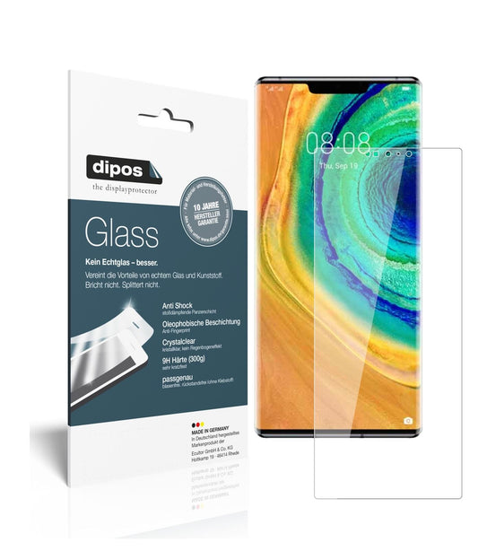 Klare Displayschutzfolie von dipos passend für Huawei Mate 30E Pro, 9H kratzfest und blasenfrei montiert