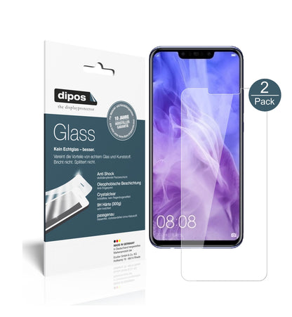 Klare Displayschutzfolie von dipos passend für Huawei Nova 3, 9H kratzfest und blasenfrei montiert