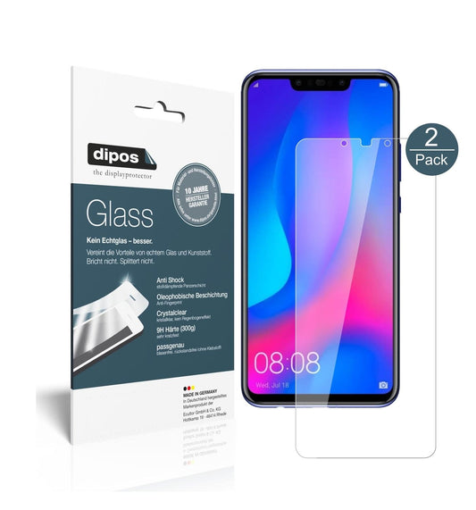 Klare Displayschutzfolie von dipos passend für Huawei Nova 3i, 9H kratzfest und blasenfrei montiert