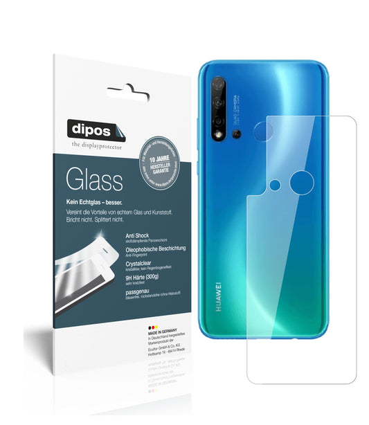 Klare Displayschutzfolie von dipos passend für Huawei nova 5 Rückseite, 9H kratzfest und blasenfrei montiert