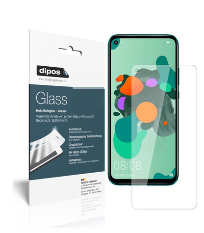 Klare Displayschutzfolie von dipos passend für Huawei nova 5z, 9H kratzfest und blasenfrei montiert