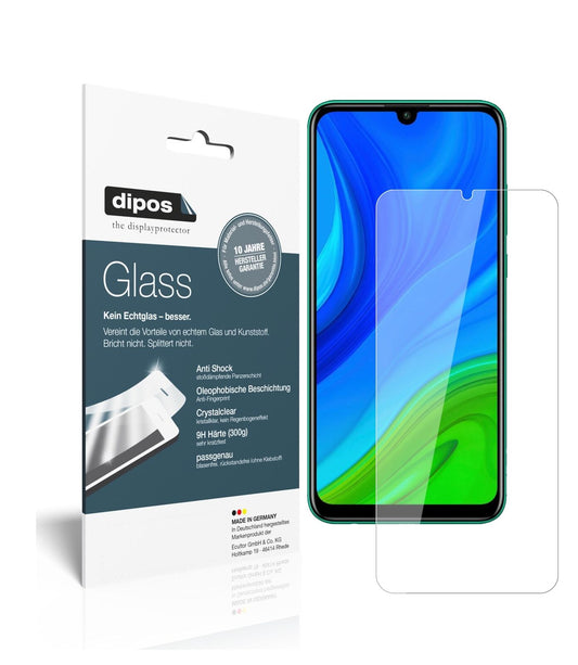 Klare Displayschutzfolie von dipos passend für Huawei P Smart (2020), 9H kratzfest und blasenfrei montiert
