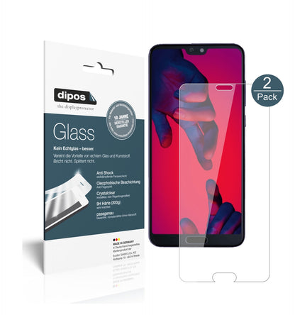 Klare Displayschutzfolie von dipos passend für Huawei P20, 9H kratzfest und blasenfrei montiert