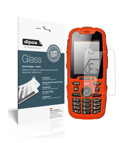 Klare Displayschutzfolie von dipos passend für i.safe MOBILE IS320.1, 9H kratzfest und blasenfrei montiert
