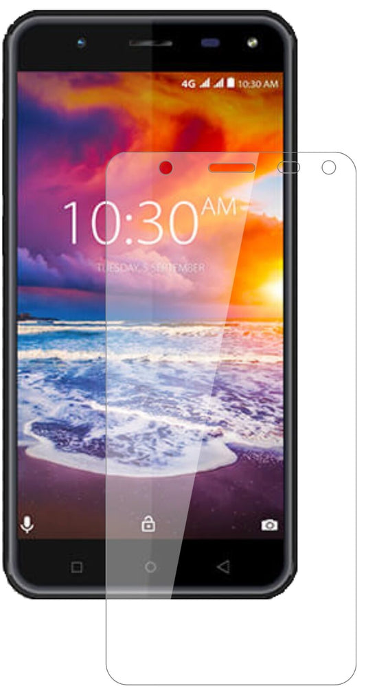 Klare Displayschutzfolie von dipos passend für Karbonn Titanium Jumbo 3, 9H kratzfest und blasenfrei montiert