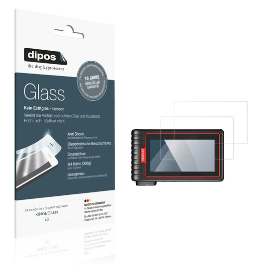 Klare Displayschutzfolie von dipos passend für KINGBOLEN S6, 9H kratzfest und blasenfrei montiert