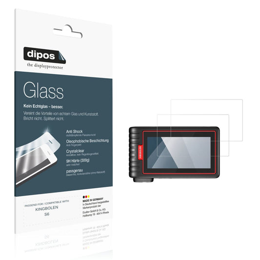 Klare Displayschutzfolie von dipos passend für KINGBOLEN S6, 9H kratzfest und blasenfrei montiert
