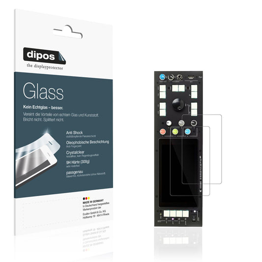Klare Displayschutzfolie von dipos passend für Kodamo EssenceFM MKII, 9H kratzfest und blasenfrei montiert