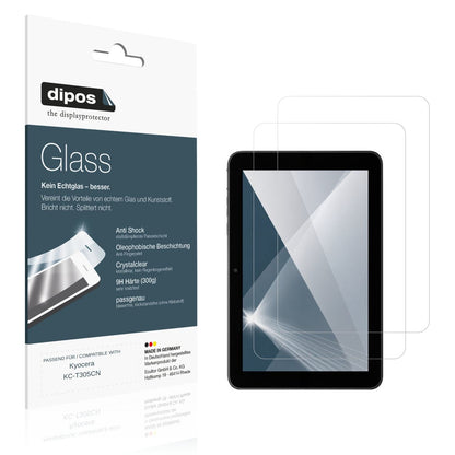 Klare Displayschutzfolie von dipos passend für Kyocera KC-T305CN, 9H kratzfest und blasenfrei montiert