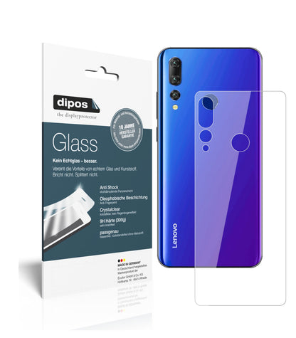 Klare Displayschutzfolie von dipos passend für Lenovo K6 Enjoy Rückseite, 9H kratzfest und blasenfrei montiert
