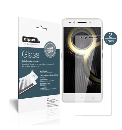 Klare Displayschutzfolie von dipos passend für Lenovo K8 Note, 9H kratzfest und blasenfrei montiert