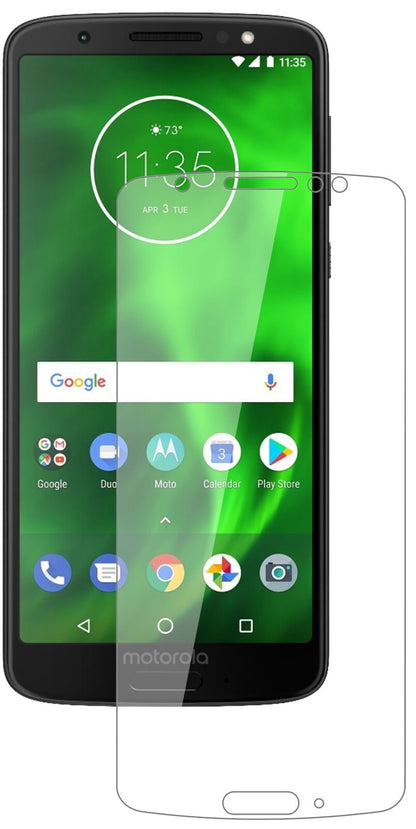 Klare Displayschutzfolie von dipos passend für Lenovo Moto G6, 9H kratzfest und blasenfrei montiert