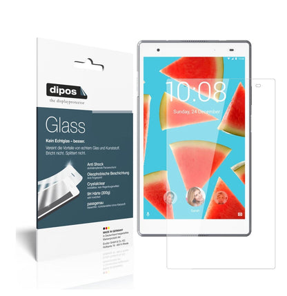 Klare Displayschutzfolie von dipos passend für Lenovo Tab 4 8 Plus, 9H kratzfest und blasenfrei montiert
