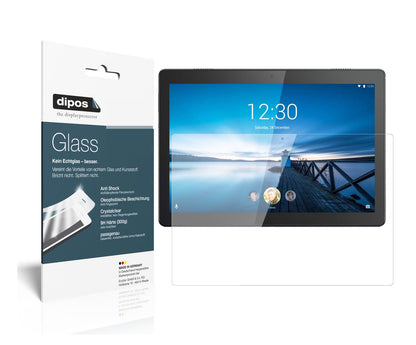 Klare Displayschutzfolie von dipos passend für Lenovo Tab M10 HD, 9H kratzfest und blasenfrei montiert