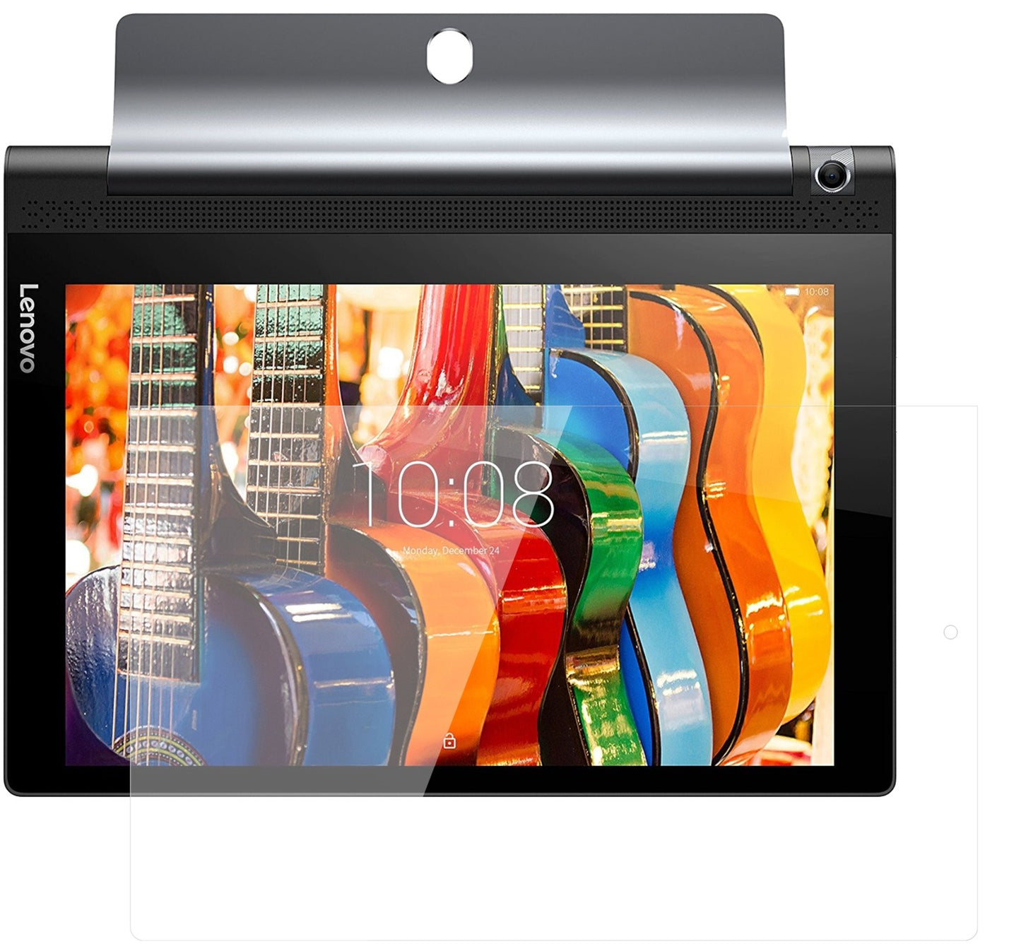 Klare Displayschutzfolie von dipos passend für Lenovo Yoga Tablet 3 (10 Zoll), 9H kratzfest und blasenfrei montiert