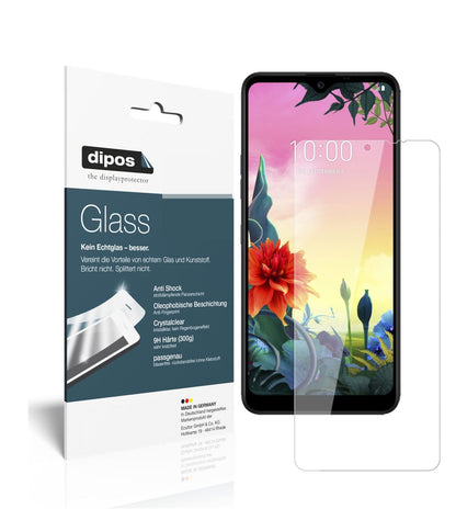Klare Displayschutzfolie von dipos passend für LG K50S, 9H kratzfest und blasenfrei montiert