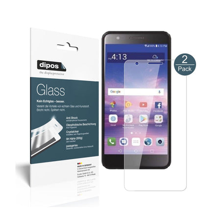Klare Displayschutzfolie von dipos passend für LG Premier Pro L413DL, 9H kratzfest und blasenfrei montiert
