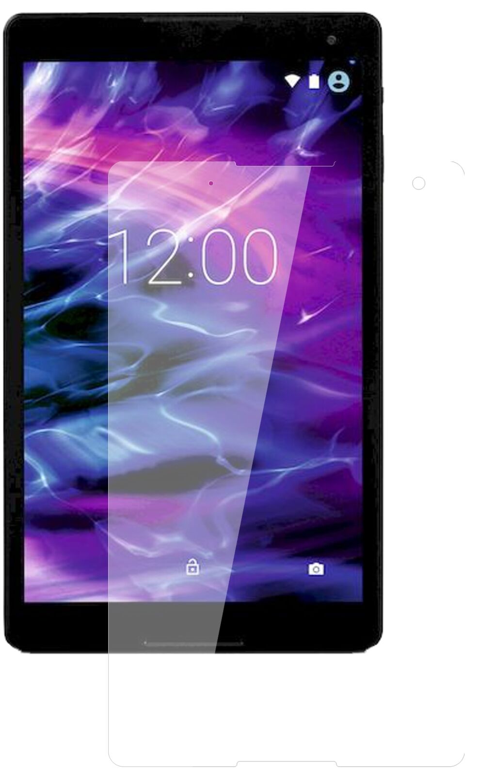 Klare Displayschutzfolie von dipos passend für Medion LifeTab P10505, 9H kratzfest und blasenfrei montiert